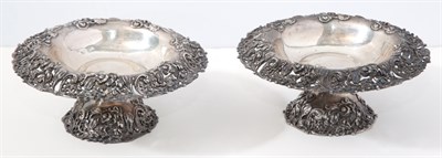 Lot 421 - Pair of American Sterling Silver Compotes...
