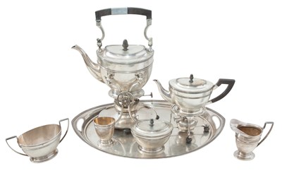 Lot 424 - Dutch Silver Tea Service Total approximately...