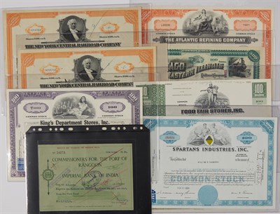 Lot 1072 - Stock Certificate Group Lot of nine...