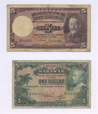 Lot 1097 - Sarawak and Strait Settlements Currency Two...