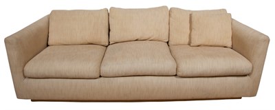Lot 254 - Upholstered Loose Cushion Sofa Length 6 feet 9...