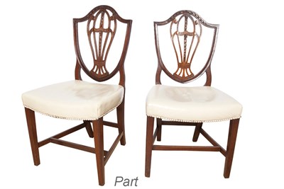 Lot 202 - Set of Six Federal Style Mahogany Dining Chairs