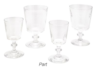 Lot 288 - Set of Twenty-Four Steuben Glass Footed...