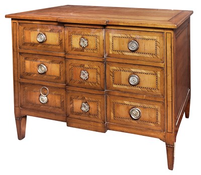 Lot 402 - Italian Neoclassical Style Inlaid Walnut...