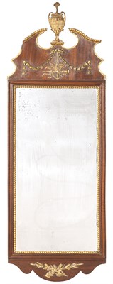 Lot 187 - George III Style Parcel-Gilt Mahogany Mirror...