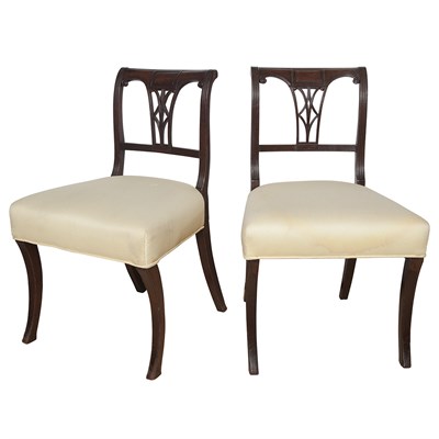 Lot 292 - Pair of Regency Mahogany Side Chairs