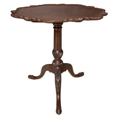 Lot 277 - George III Mahogany Tripod Table Height 28 3/4...