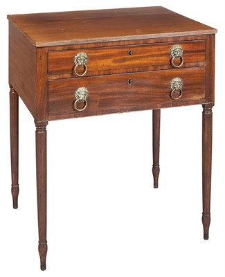 Lot 476 - Federal Mahogany Work Table Height 29 1/2...