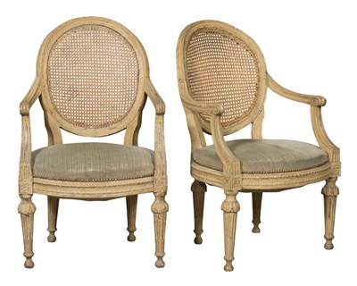 Lot 394 - Pair of Continental Neoclassical Painted...