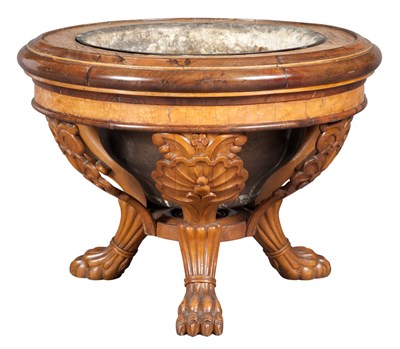 Lot 470 - Victorian Maple and Rosewood Jardiniere...