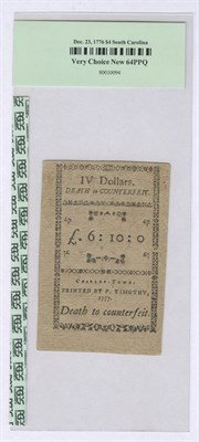Lot 1123 - United States South Carolina Colonial Note Fr....
