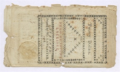 Lot 1119 - United States Georgia Colonial Note Fr. GA-122...