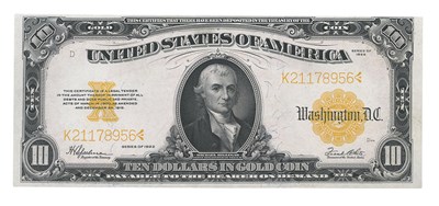 Lot 1113 - United States 1922 $10 Gold Certificate Fr....