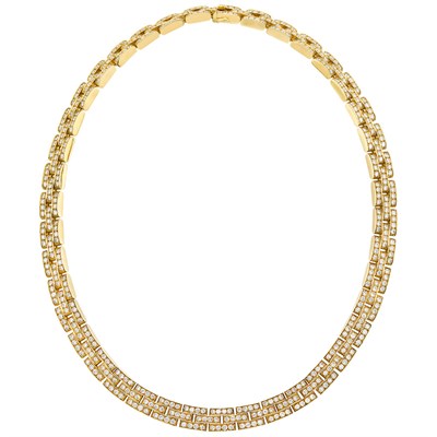Lot 363 - Gold and Diamond 'Panthère' Necklace, Cartier, France