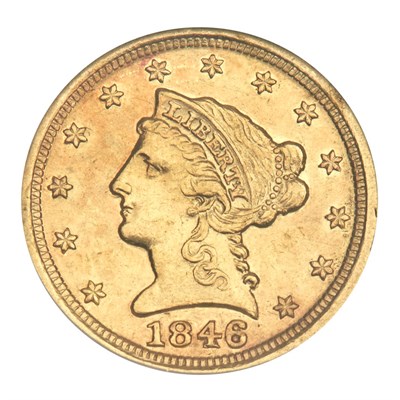 Lot 1185 - United States 1846 D $2 1/2 Liberty Head...