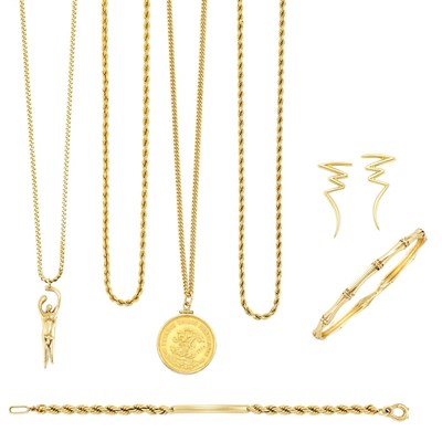 Lot 61 - Group of Gold Jewelry, Tiffany & Co., and Gold Jewelry