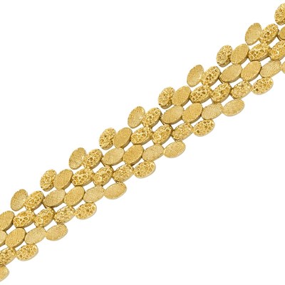 Lot 285 - Textured Gold Bracelet, France