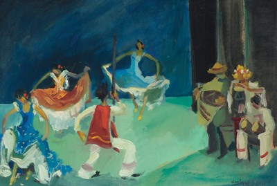 Lot 133 - Adham Wanly Egyptian, 1908-1959 Untitled...