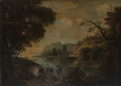 Lot 77 - School of Joseph Vernet Figures Beside an...