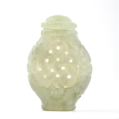 Lot 137 - Chinese Celadon Jade Snuff Bottle The...