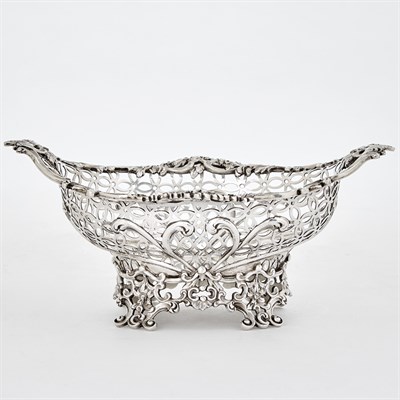 Lot 272 - Set of Four Victorian Sterling Silver Oval...