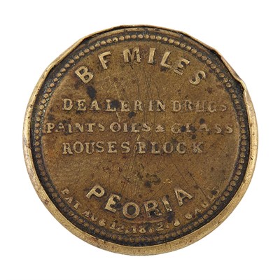 Lot 1159 - United States Encased Postage Stamp B.F. Miles...
