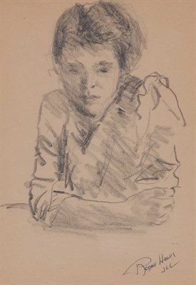 Lot 54 - Robert Henri American, 1865-1929 Woman with...