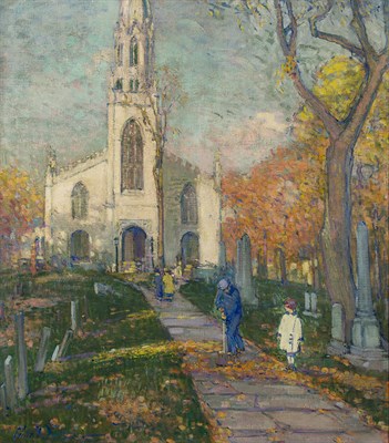 Lot 35 - Clara Davidson American, 1874-1962 Church Yard,...