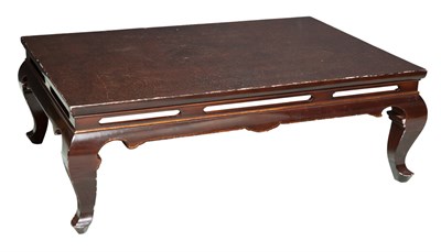 Lot 290 - Chinese Style Red Lacquered Low Table Height...