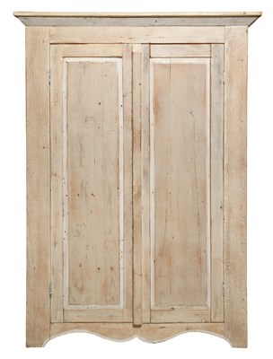 Lot 300 - Stained Pine Cupboard Height 6 feet 4 inches,...