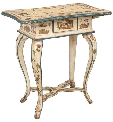 Lot 180 - Italian Lacca Povera Side Table The shaped...