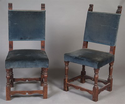 Lot 382 - Assembled Set of Six Italian Walnut Dining...