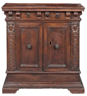 Lot 380 - Italian Renaissance Walnut Side Cabinet The...