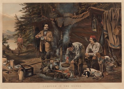 Lot 124 - Currier & Ives, publishers CAMPING IN THE...