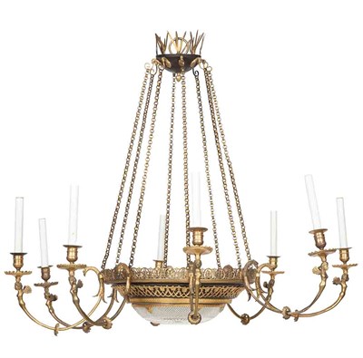 Lot 364 - Restauration Gilt-and-Patinated-Bronze and Cut-...