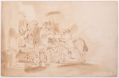 Lot 33 - School of Rembrandt The Good Samaritan...