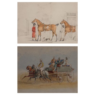 Lot 111 - Attributed to Samuel Alken, Jr. Horses and...