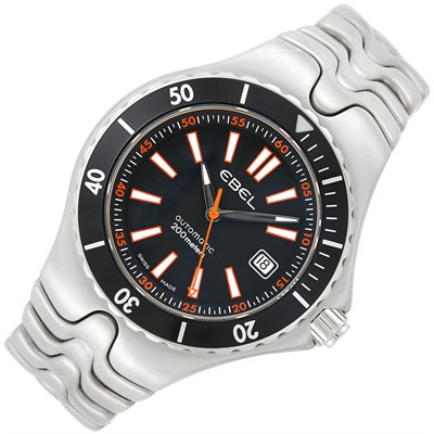 Lot 141 - Gentleman's Stainless Steel 'Sport Wave 200 Meters' Wristwatch, Ebel
