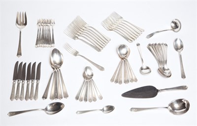 Lot 349 - Watson Sterling Silver Lotus Pattern Flatware...