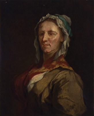 Lot 57 - Circle of William Hogarth Portrait of a Woman...