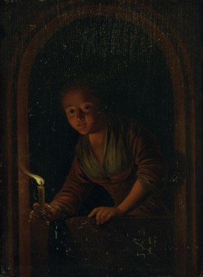 Lot 24 - Attributed to Jacob Buys Lady with a Candle at...