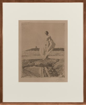 Lot 112 - Anders Zorn (1860-1920) THE SWAN (ASPLUND 269)...