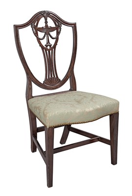 Lot 175 - Federal Upholstered Mahogany Side Chair...