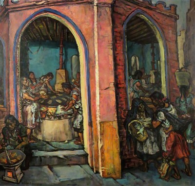 Lot 78 - Philip Reisman American, 1904-1992 Tortilla...