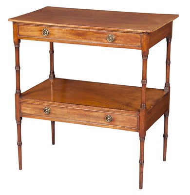 Lot 147 - George III Mahogany Two-Tier Table Late 18th...