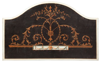 Lot 289 - Italian Neoclassical Style Black Painted and...