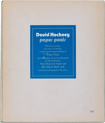 Lot 109 - David Hockney POOL MADE WITH PAPER AND BLUE...