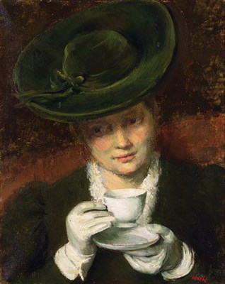 Lot 112 - John Koch American, 1909-1978 The Green Hat...