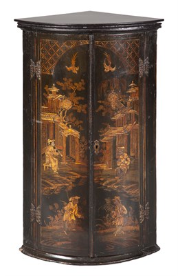 Lot 295 - George III Chinoiserie Decorated Black...