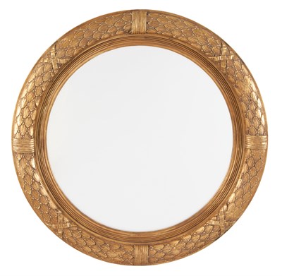 Lot 270 - Neoclassical Style Giltwood Mirror Diameter 40...